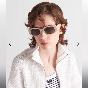 Prada cream sunglasses